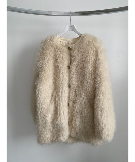 【26TH-06】Mohair Like Fur Cardigan