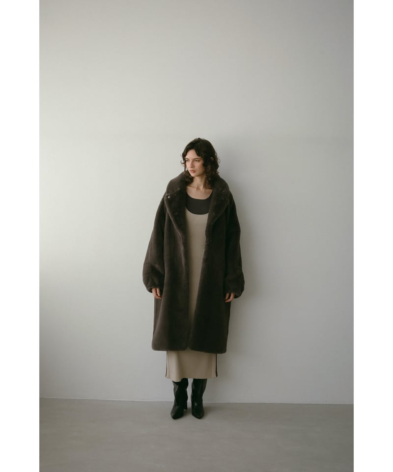 24TH-01】Rex Like Fur Tailored Coat