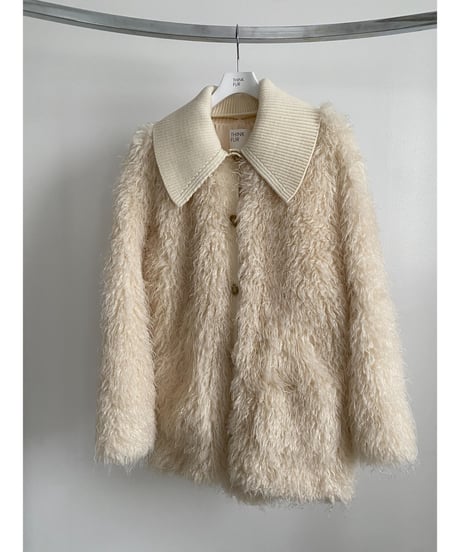 【26TH-06】Mohair Like Fur Cardigan