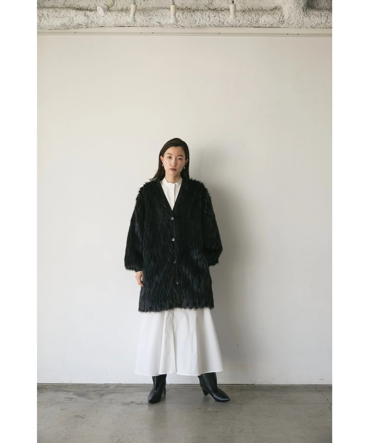 24TH-08】Fur×Knit Medium Cardigan | THINK FUR 24TH-08】Fur×Knit Medium Cardigan | THINK FUR