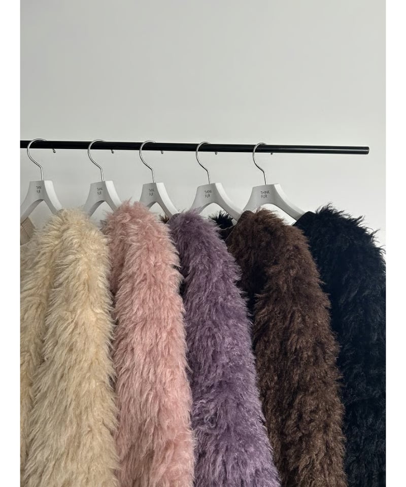 25TH-09】2Way Fur×Knit Tops | THINK FUR