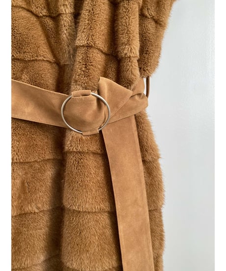 【26TH-10】Mink Like Fur Long Vest