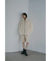 【25TH-22】Fur Stand Collar Blouson