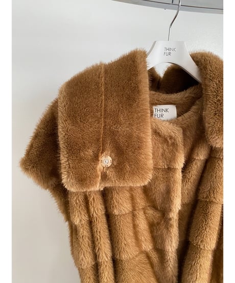 【26TH-10】Mink Like Fur Long Vest