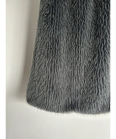 【25TH-04】Mix Fur Maxi Skirt