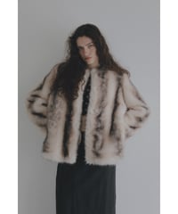 【26TH-08】Mouton Like Gradation Fur Coat
