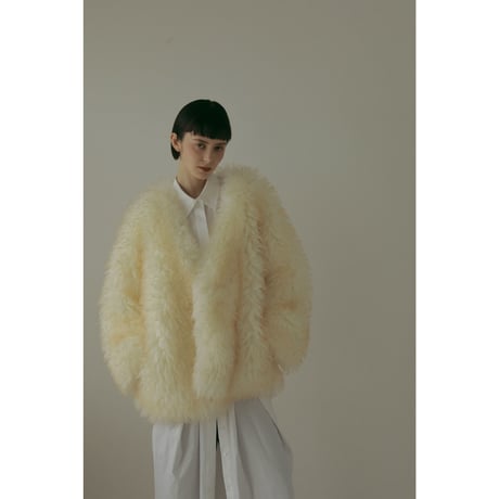 【23TH-17】2tone Fur Jacket