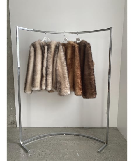 【26TH-08】Mouton Like Gradation Fur Coat