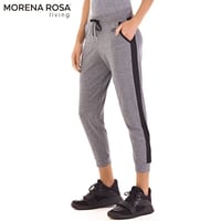 Morena Rosa Living サイドラインジョガーパンツ スウェット Morena Rosa Living】美ジョガーパンツ サイドラインベロア