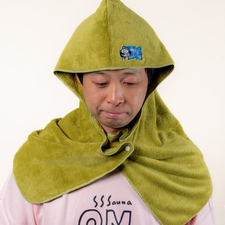 【全２色】サウナ頭巾タオル