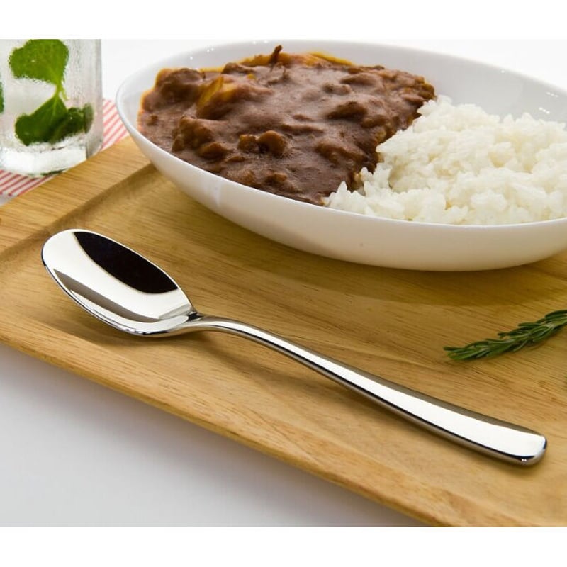 新品未使用　カレースプーン　2本　セット　日本製　おまけ付　デザートスプーン 楽天市場】カレースプーン 燕三条 キャリ 2本セット カレー専用