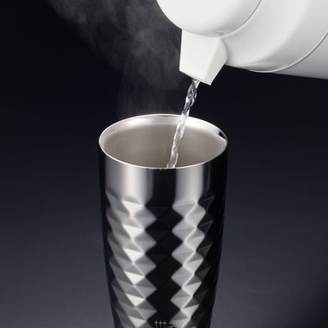 ヨシカワ　磨き屋シンジケート　2重ビアタンブラー370ml（ダイヤモンドカット仕上げ）