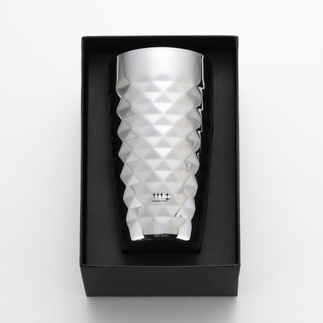 ヨシカワ　磨き屋シンジケート　2重ビアタンブラー370ml（ダイヤモンドカット仕上げ）