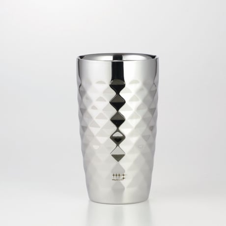 ヨシカワ　磨き屋シンジケート　2重ビアタンブラー370ml（ダイヤモンドカット仕上げ）