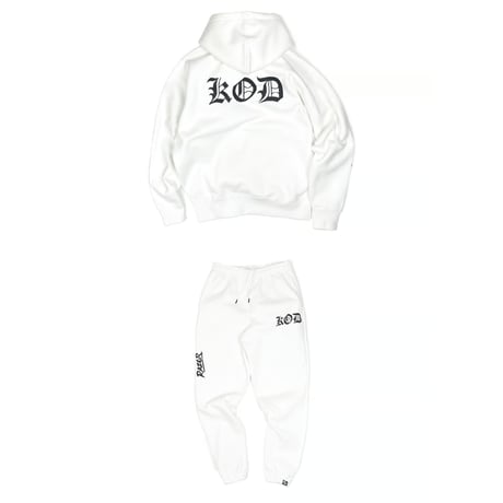 KOD×RAZORコラボ　スウェットセットアップ ロゴ 白