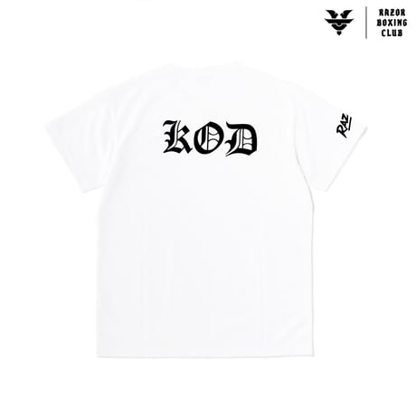 KOD×RAZORコラボＴシャツ　　ロゴ 白