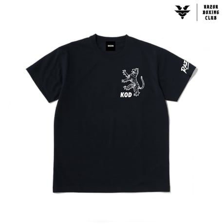 KOD×RAZORコラボＴシャツ　　ヒョウ 黒