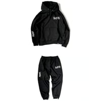KOD×RAZORコラボ スウェットセットアップ ヒョウ 黒 | KOD