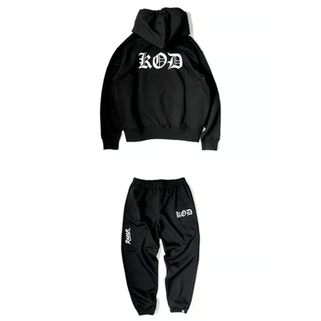 KOD×RAZORコラボ　スウェットセットアップ ロゴ 黒
