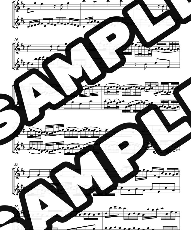 カノン/パッヘルベル/フルート二重奏(Canon in D/J.Pachelbel/2Flut