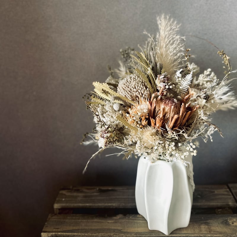 rustic pot ウッド フラワーベース ドライ専用 花瓶 large ドライ