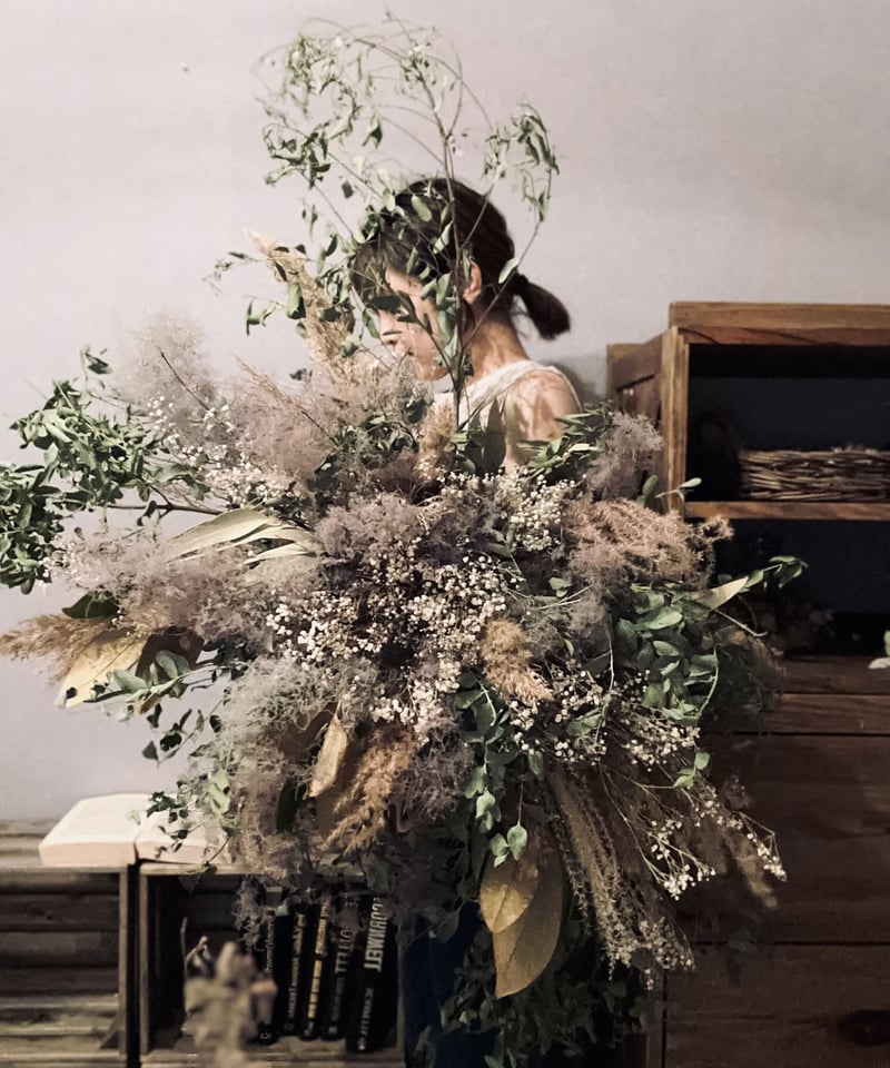 ドライフラワー壁掛けアレンジ】ボタニカル空間装飾に | ドライ