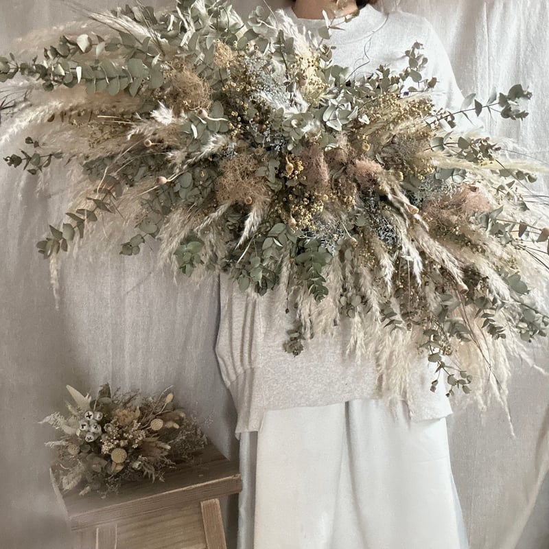 ドライフラワー 特大スワッグ 壁掛けアレンジ 楽天市場】秋 【 青 い ドライフラワー 壁掛け スワッグ 】 送料無料