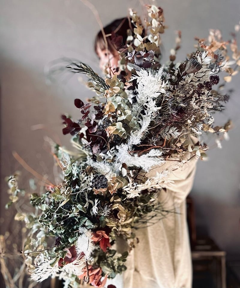 ドライフラワー壁掛けアレンジ】植物のある空間装飾 ボタニカル