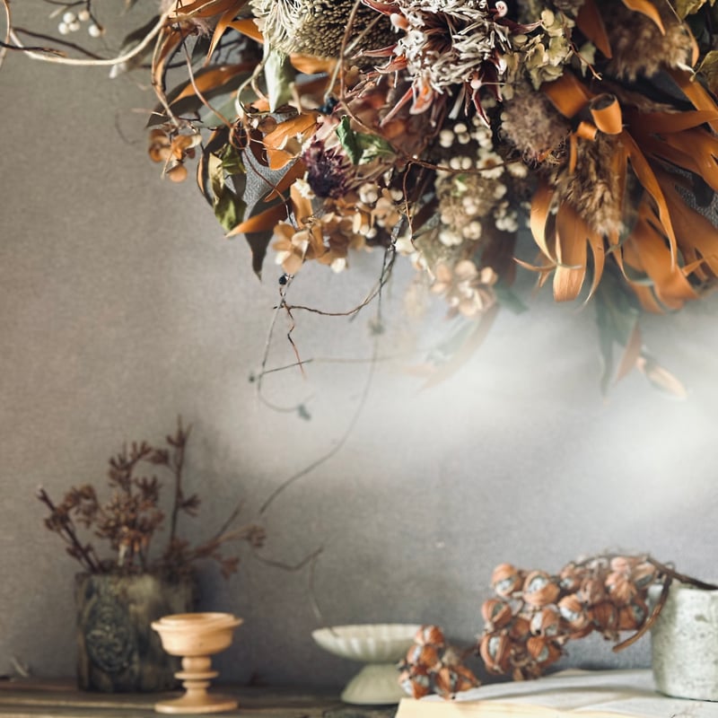ドライフラワー壁掛けアレンジ】 | ドライフラワー NEWCONNECT