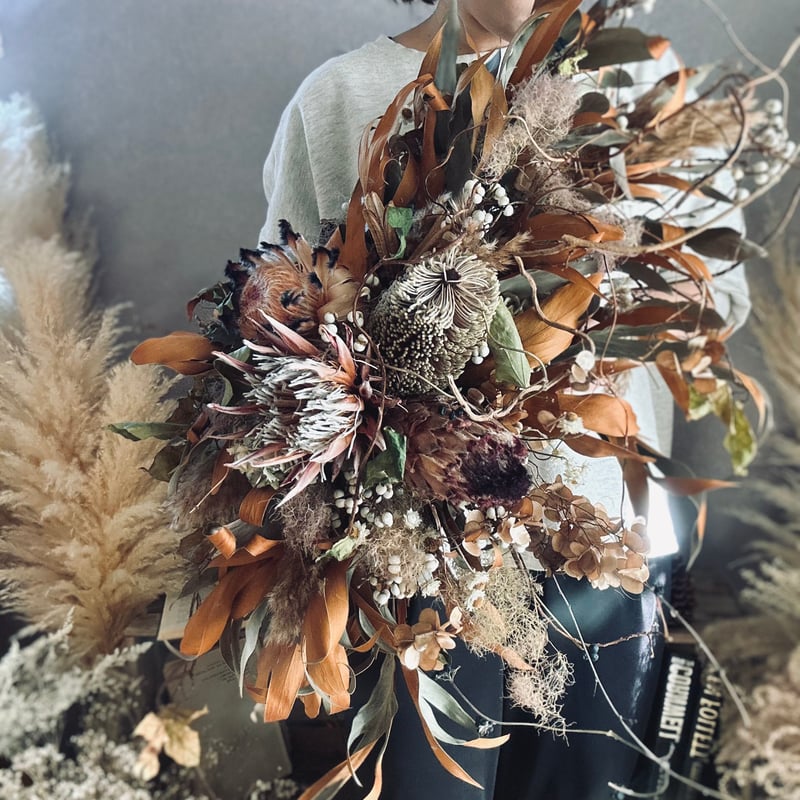 ドライフラワー壁掛けアレンジ】 | ドライフラワー NEWCONNECT