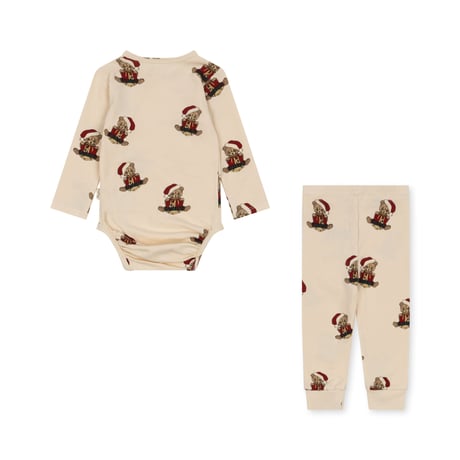 BASIC BODY/PANTS SET GOTS  / Konges sloejd   [Konges Slojd コンゲススロイド パジャマ]