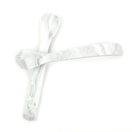 2 Pcs Wonder Spoon Set [ Marble ] / BELLA TUNNO  [ベビー食器 スプーン シリコン 離乳食 ギフト 出産祝い]