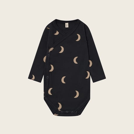 [Core] Charcoal Midnight Wrap Bodysuit / Organic Zoo