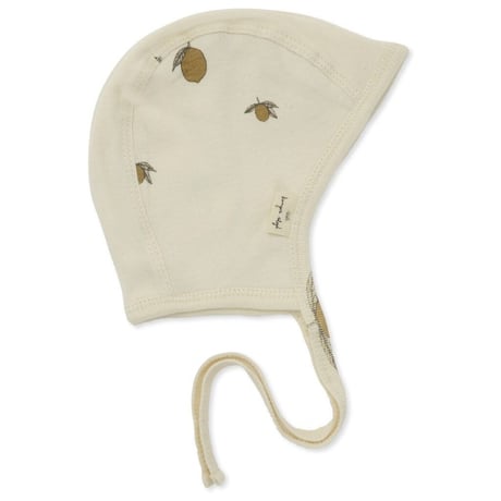 Baby Helmet GOTS [ Lemon ]  / Konges sloejd   [Konges Slojd コンゲススロイド オーガニックコットン ボンネット 赤ちゃん]