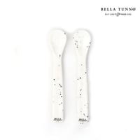 2 Pcs Wonder Spoon Set [ Speckle ] / BELLA TUNNO  [ベビー食器 スプーン シリコン 離乳食 ギフト 出産祝い]