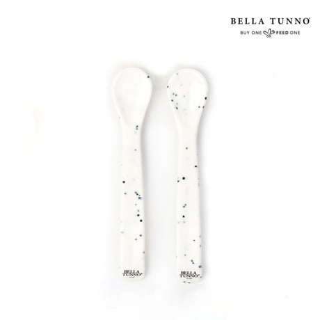 2 Pcs Wonder Spoon Set [ Speckle ] / BELLA TUNNO  [ベビー食器 スプーン シリコン 離乳食 ギフト 出産祝い]