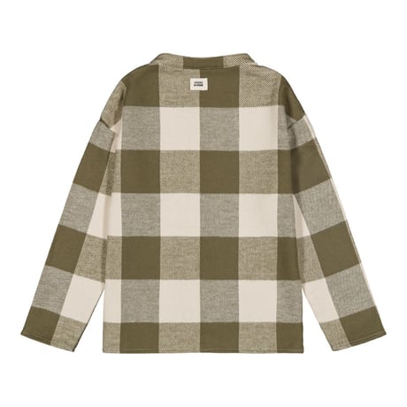JIM SHIRT [ KAKI GINGHAM ] / STUDIO BOHEME [男の子 ベビー服 シャツ 長袖 フランネル 子供服 ベビー ]