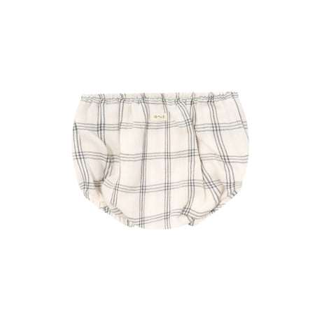 Navy Window Check Shortie / Organic Zoo