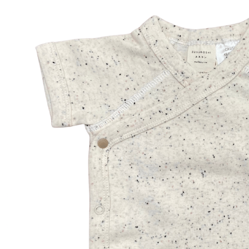 Organic Kimono Bodysuit S/S [ Quinoa ] / SUSUK