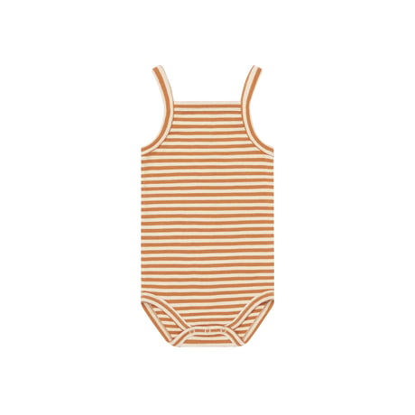 [26SS] Copper Stripes Tank Bodysuit / Organic Zoo
