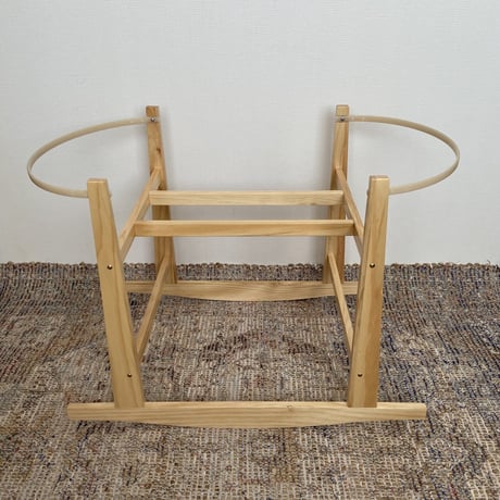 Rocking Wooden Stand [ Natural ]  / Hippo + Birds  クーファンスタンド ボルガ クーファン moses basket