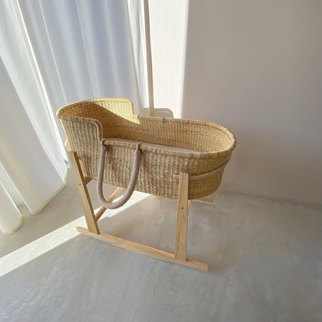 Rocking Wooden Stand [ Natural ]  / Hippo + Birds  クーファンスタンド ボルガ クーファン moses basket