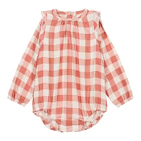 ESMÉE ROMPER [ PINK GINGHAM ] / STUDIO BOHEME [ロンパース 女の子 ベビー 赤ちゃん]