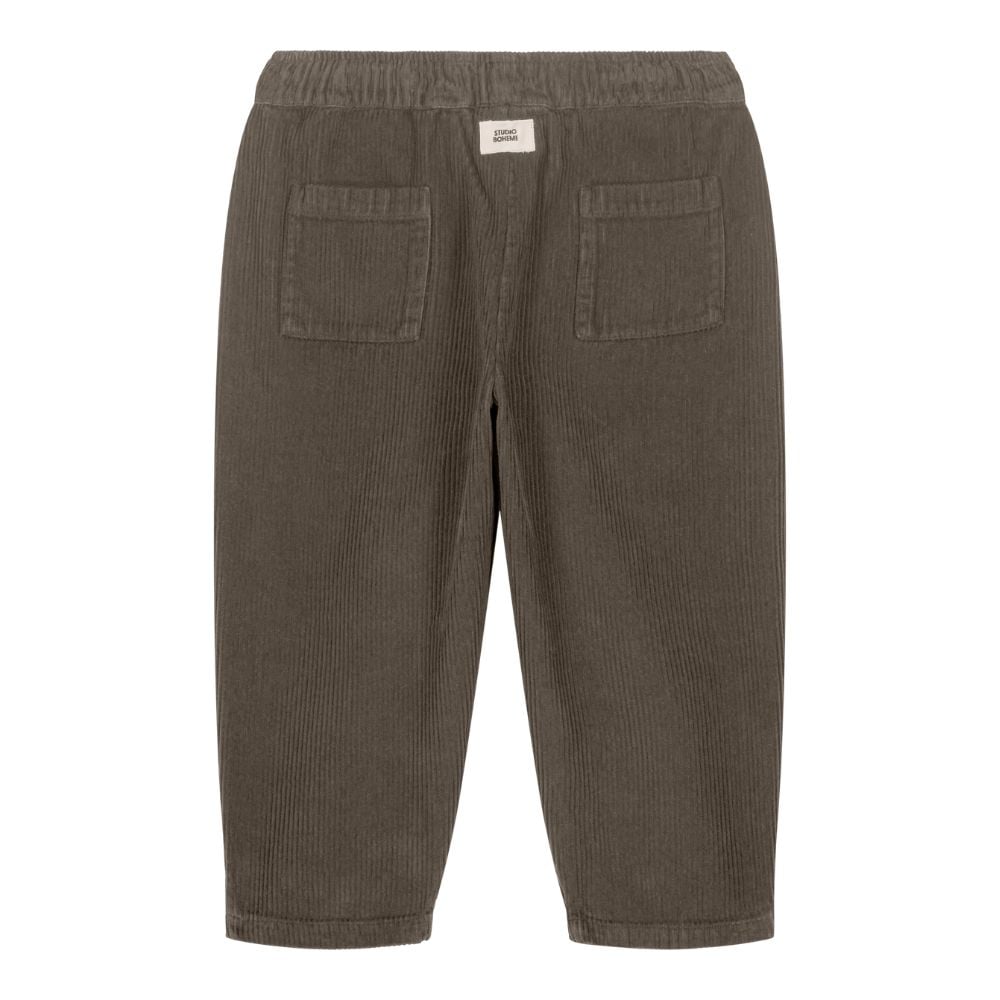 送料無料】 24m CARROT CORDUROY PANTS [ DARK TAUPE ]