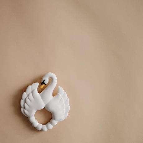 Teether Swan /  Natruba  [歯固め 赤ちゃん 白鳥 ナチュルバ スワン ベビー ギフト 出産祝い]