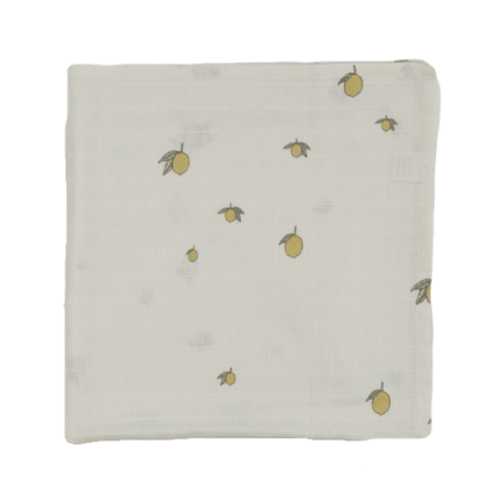 [ 1PC ] Muslin Cloth GOTS [ Lemon ]  / Konges Sloejd     [コンゲススロイド ガーゼ  沐浴  赤ちゃん  ベビー  出産準備]