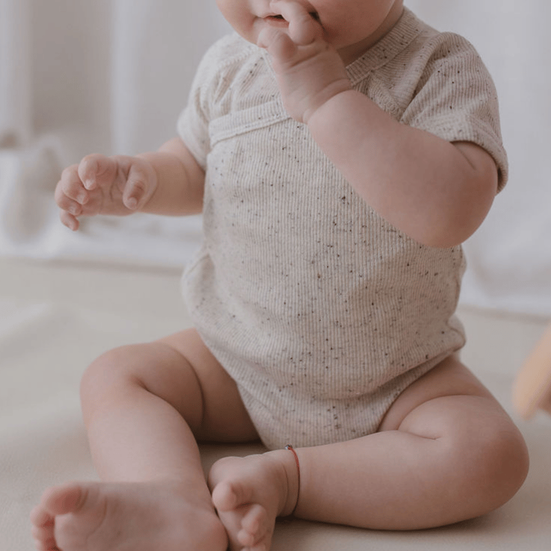 Organic Kimono Bodysuit S/S [ Quinoa ] / SUSUK