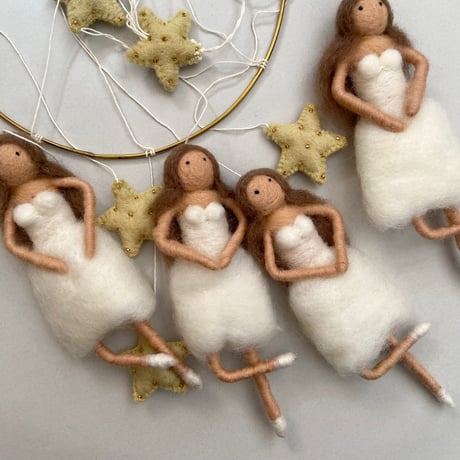Mobile [ BALLERINA ] / gamcha [モビール インテリア ベビー 赤ちゃん メリー ハンドメイド 北欧 出産祝いギフト 出産準備 ]