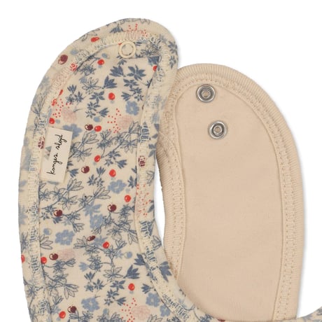 2 Pack Basic Bib [ ROSE HIP BLUE/BRAZILIAN SAND ] / Konges Sloejd    [2枚組 コンゲススロイド 防水 ビブ スタイ ベビー服]