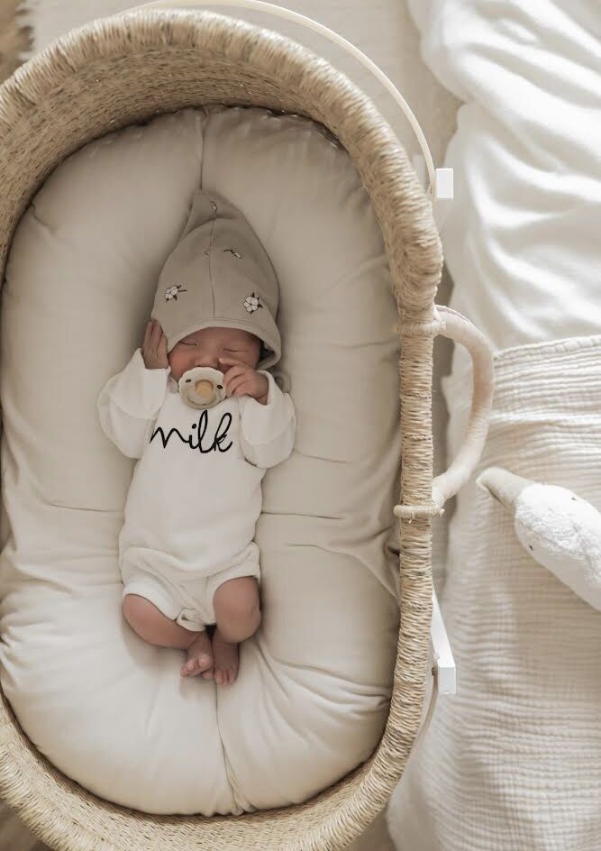 Moses Basket [ Classic / Eyelet ] / Hippo + Bi